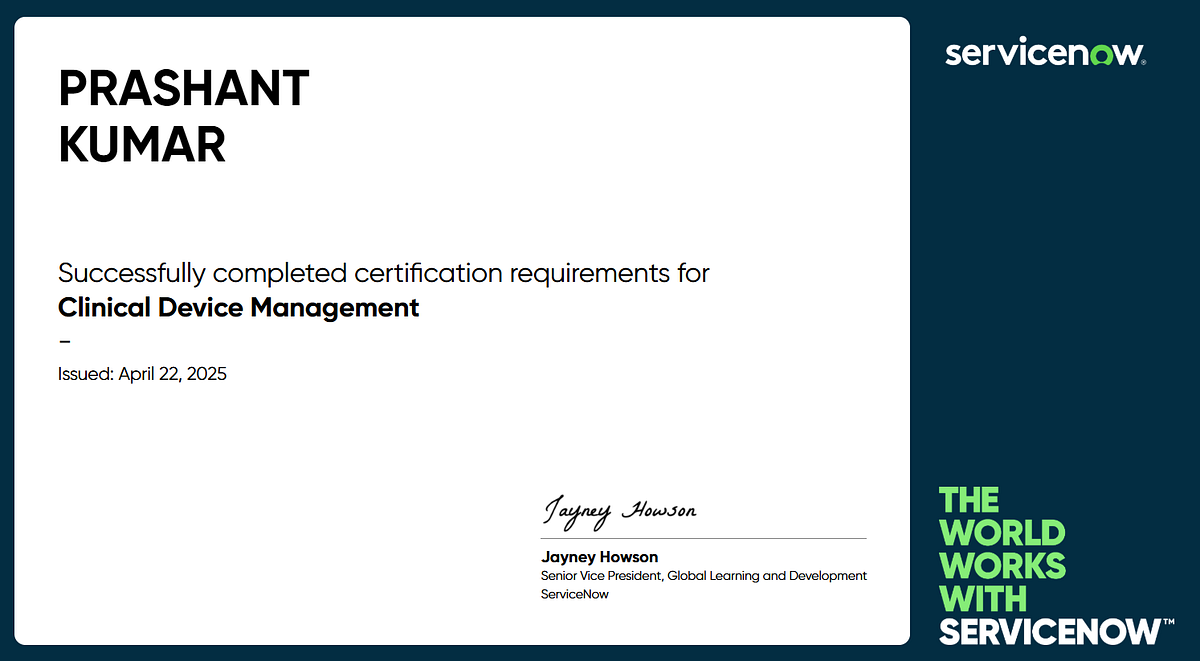 Clinical Device Management Accreditation