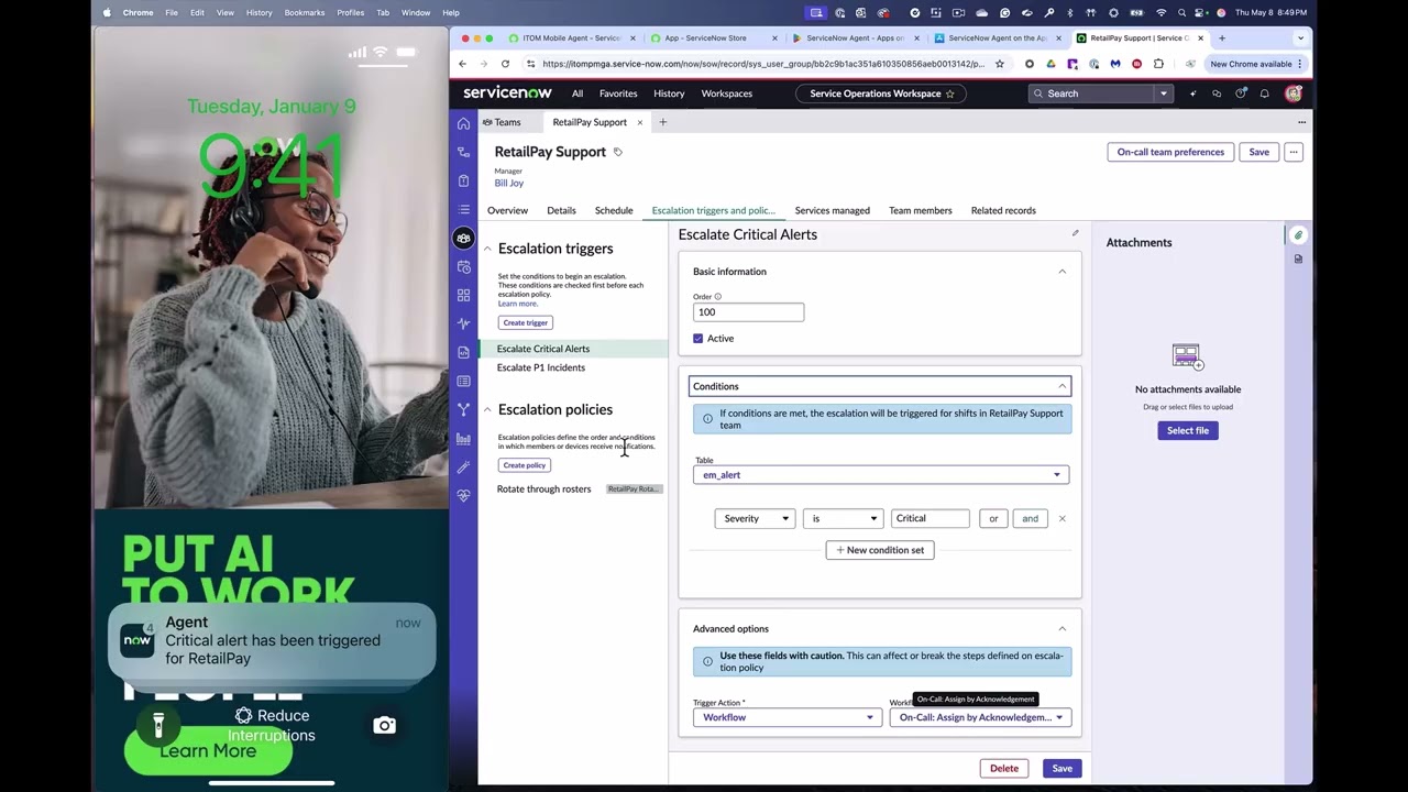 ServiceNow ITOM Mobile Agent Demo