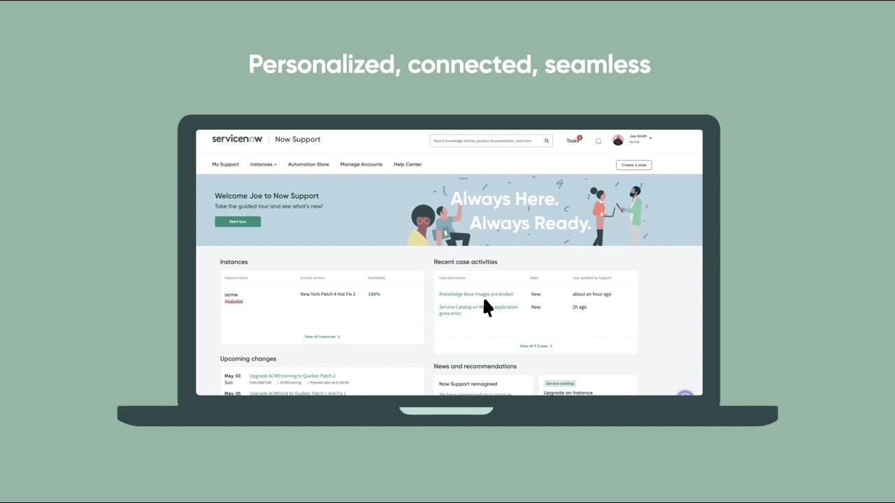 Introduction to the Now Support portal