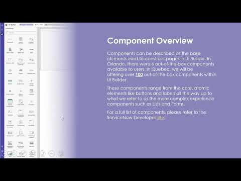 UI Builder – Building a Page