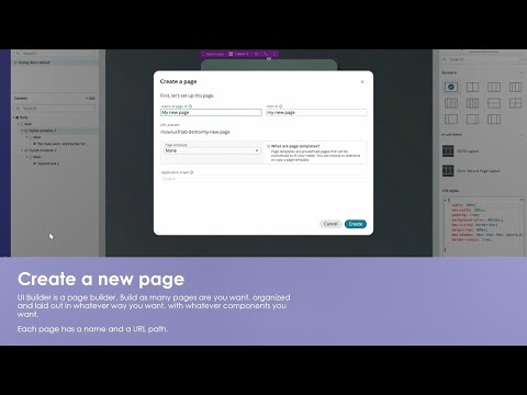 UI Builder – Create & Configure a Page