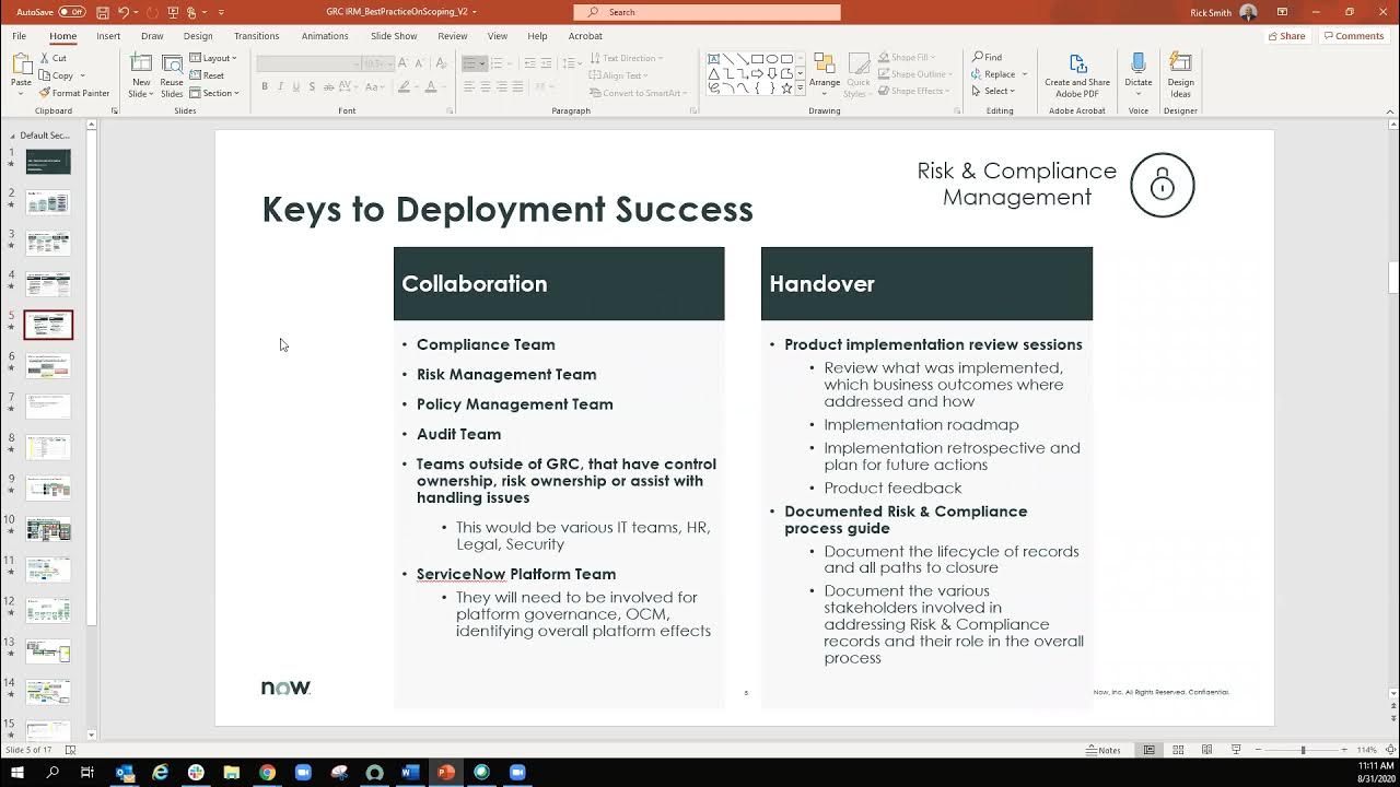 GRC -  IRM Office Hour 16 Session 1 – Planning and Aligning for GRC Implementation