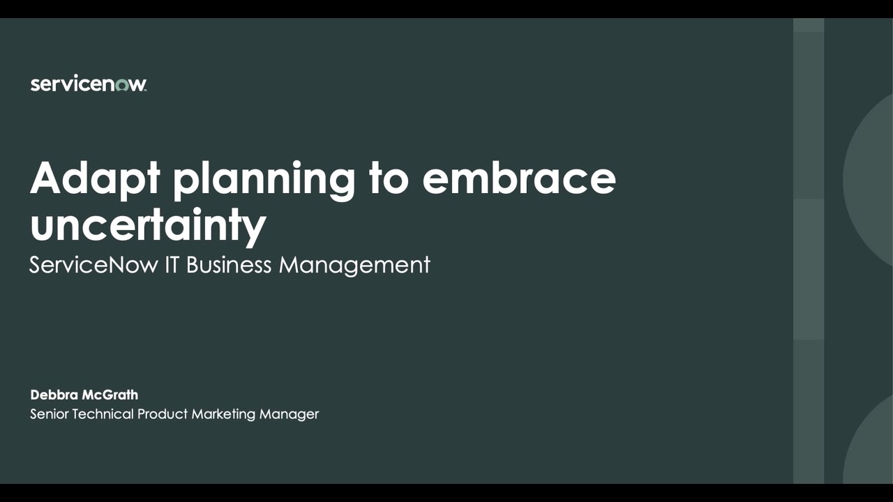 Demo - ITBM Adapt Planing To Embrace Uncertainty