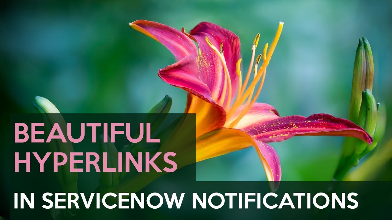 Placing beautiful hyperlinks in ServiceNow emails (as many as you like!)