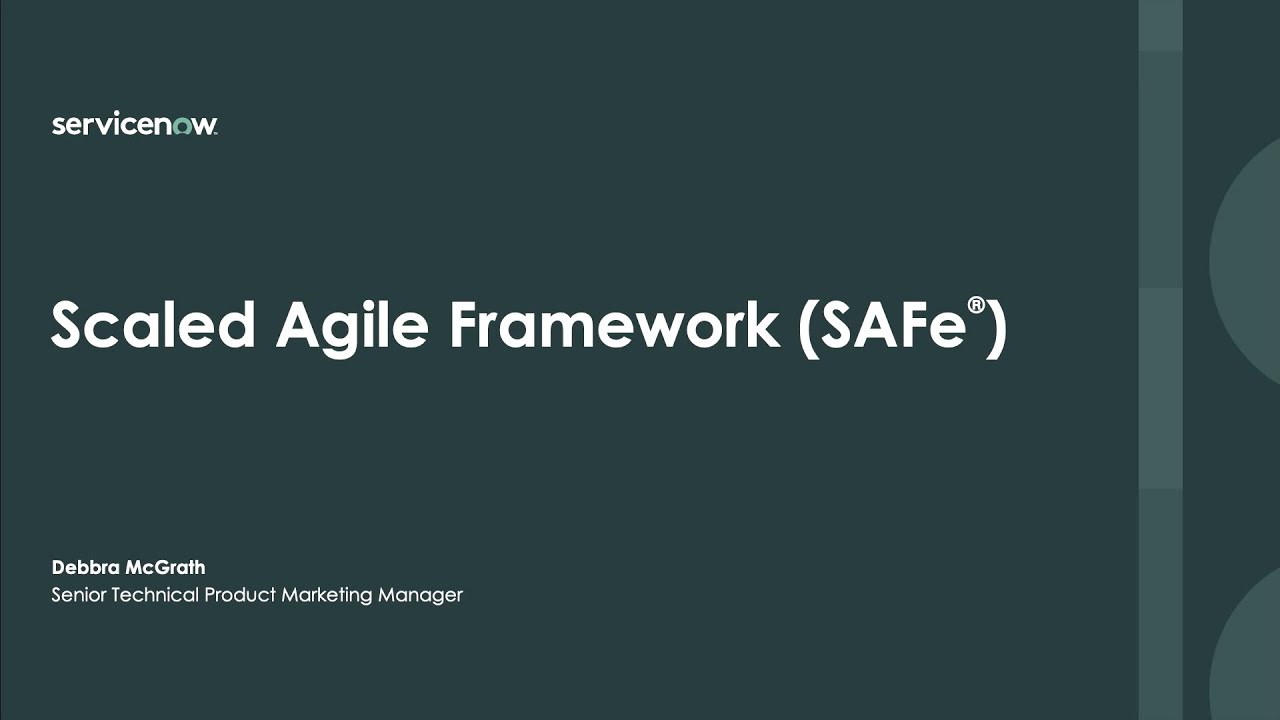 ITBM Scaled Agile Framework (SAFe)