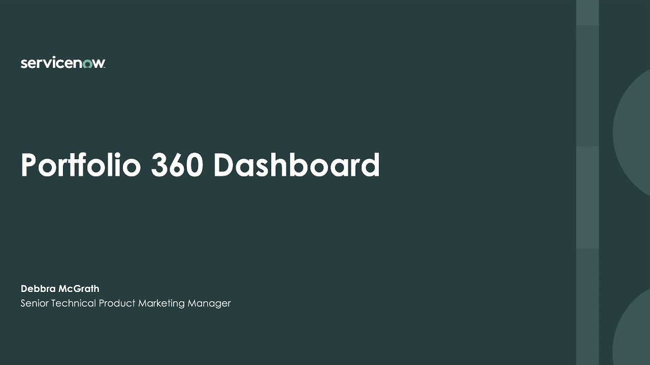 ITBM Portfolio 360 Dashboard