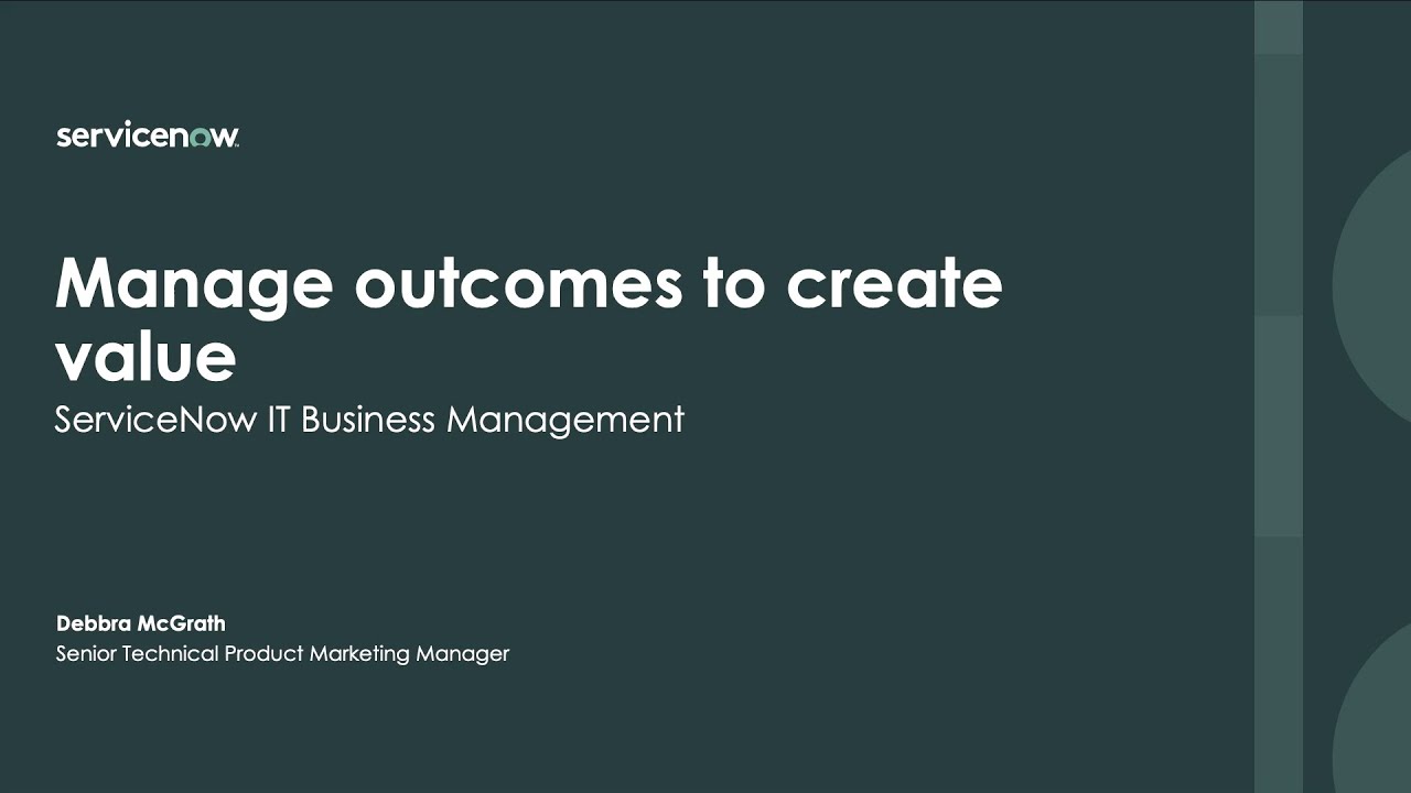 ITBM Manage Outcomes To Create Value
