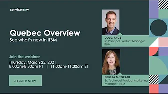 3/25 Last Thursdays with ITBM Webinar: ITBM Quebec Overview