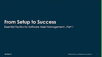 Software Asset Management - From Setup to Success - Part 1