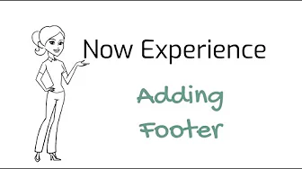 Part 6 - Adding Footer