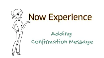 Part 17 - Adding a confirmation message