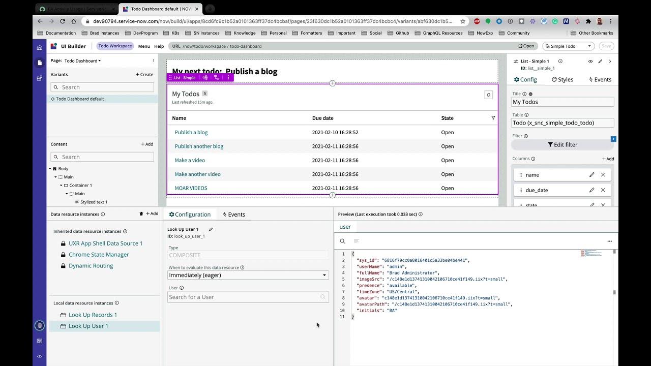 UI Builder - Creating a new transform data resource