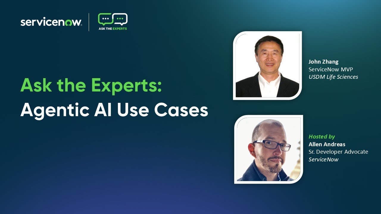 Ask the Experts: Agentic AI Agent Use Cases