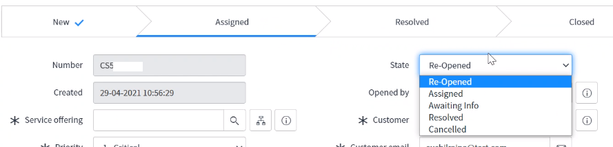 Case management: add a new 're-opened' state