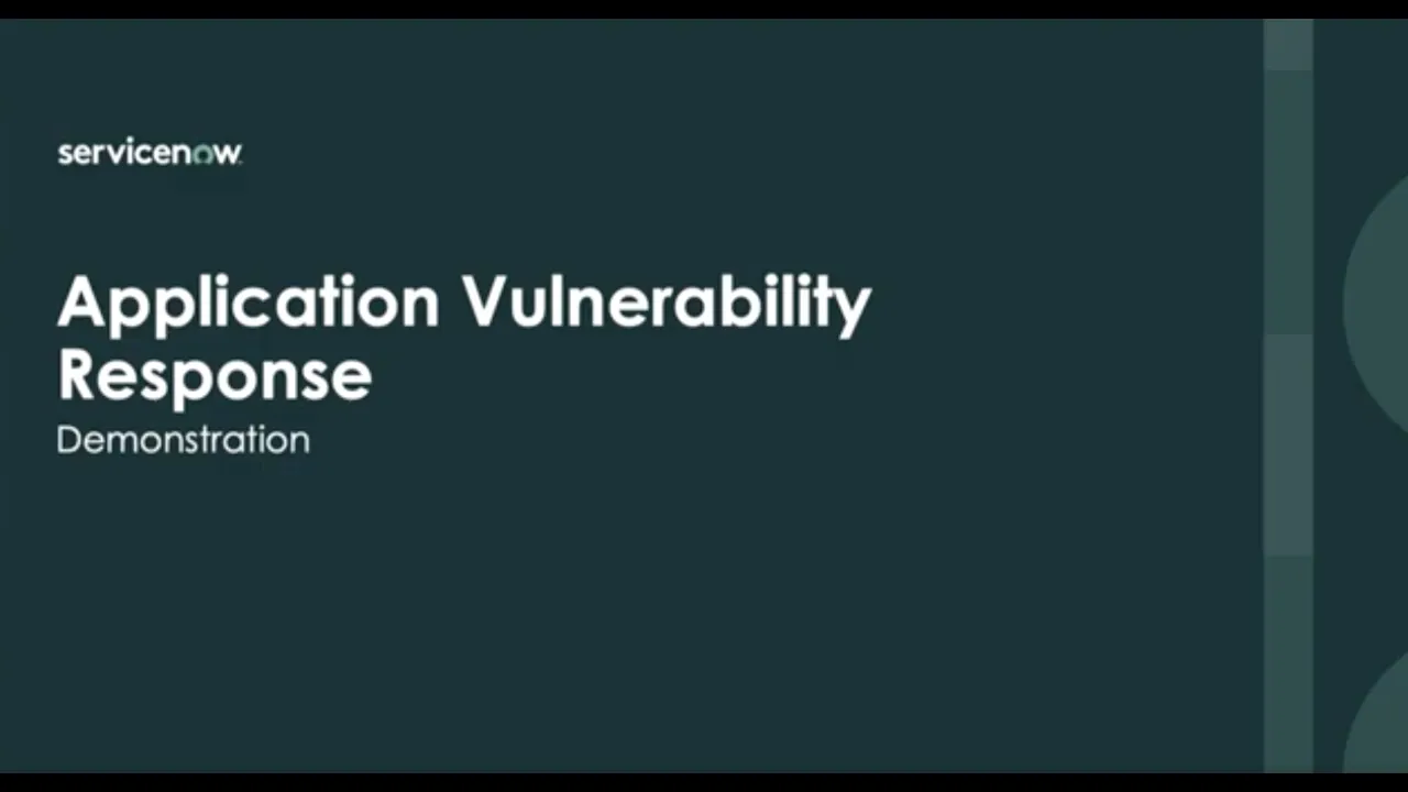 Application Vulnerability Response