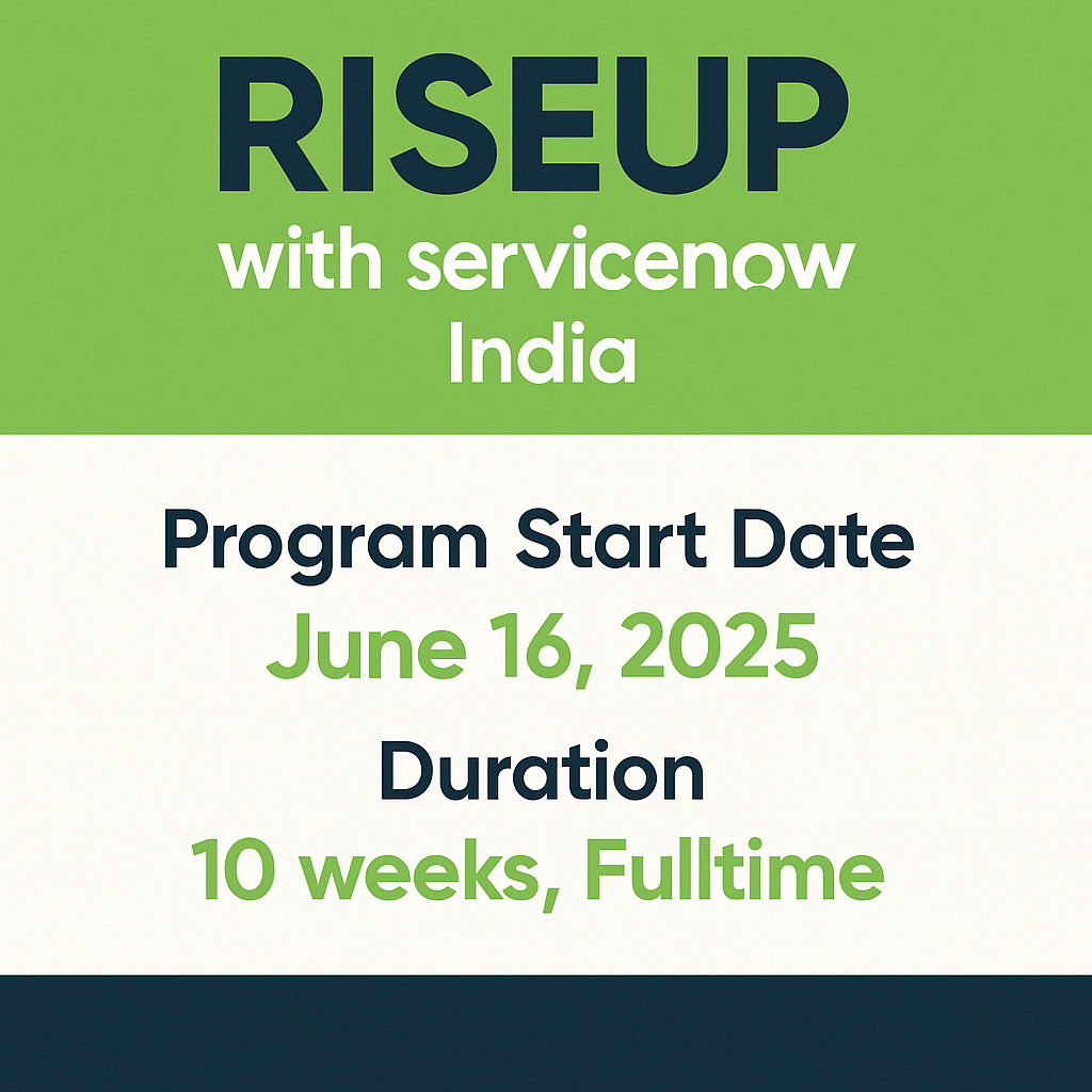 RiseUp with ServiceNow — INDIA