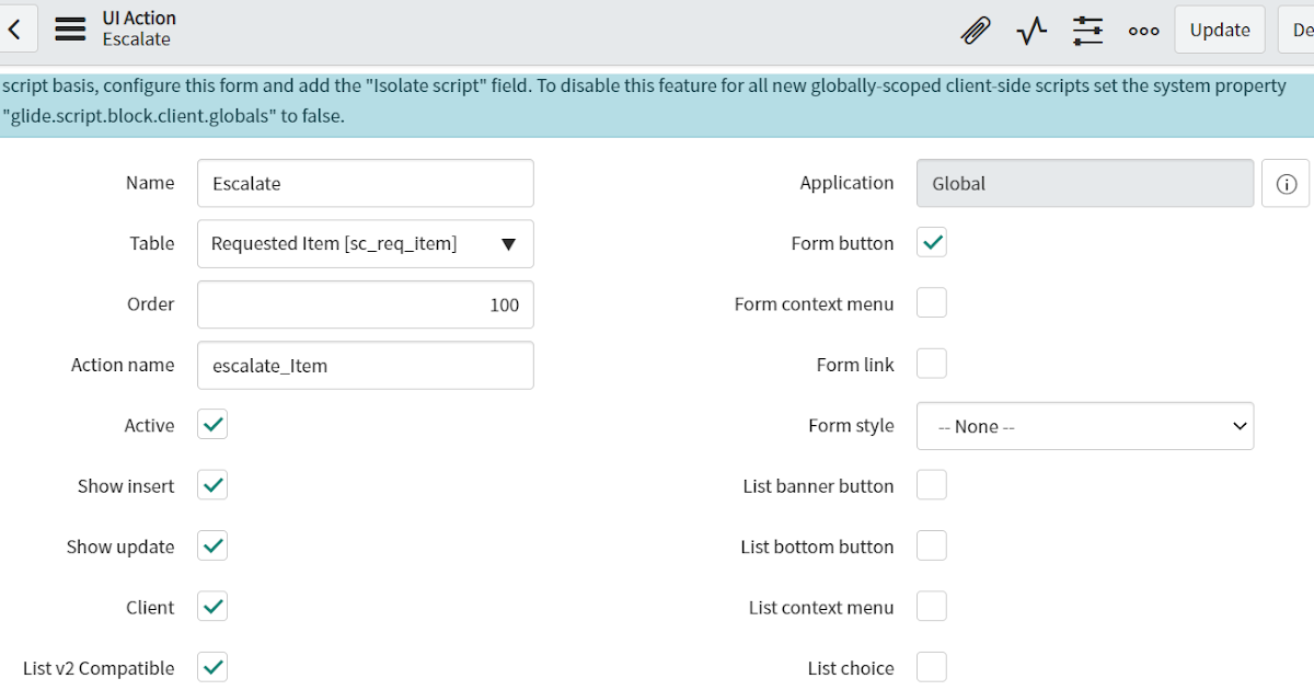 UI Action combined client / server