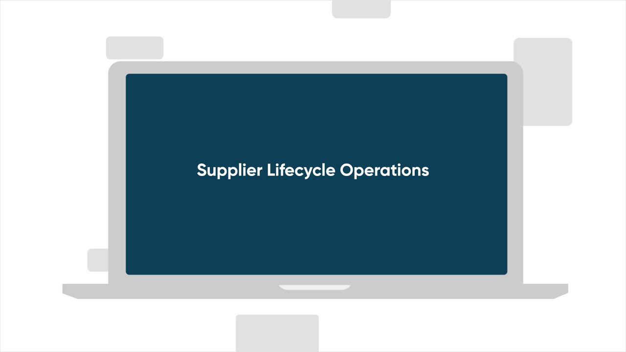 ServiceNow Finance and Supply Chain Workflows: Supplier Lifecycle Operations SLO Animated Video