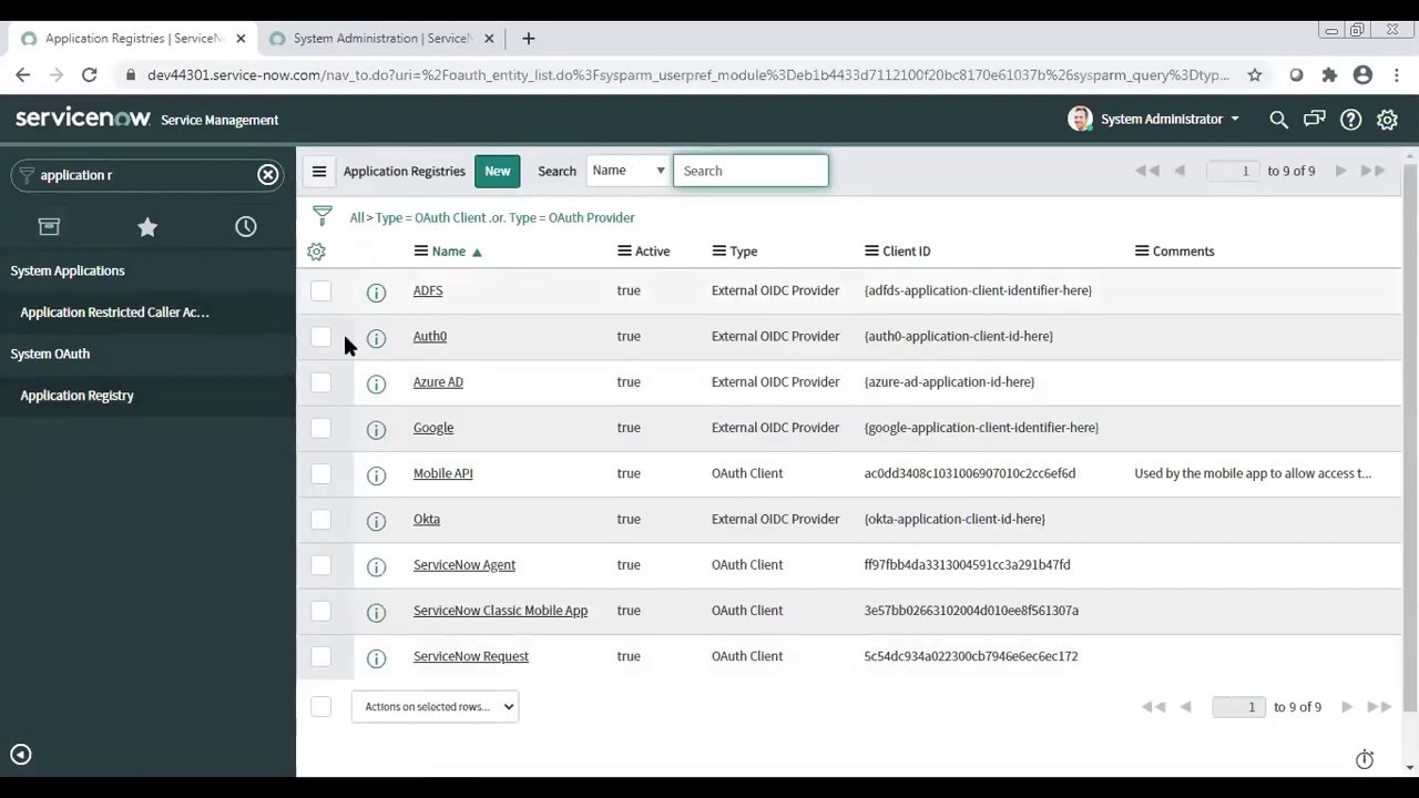 7. OAuth 2.0 for  ServiceNow Inbound Integration
