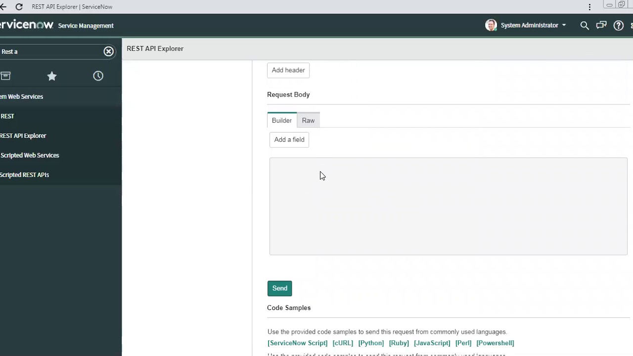 2. ServiceNow Inbound Integration - REST API Explorer