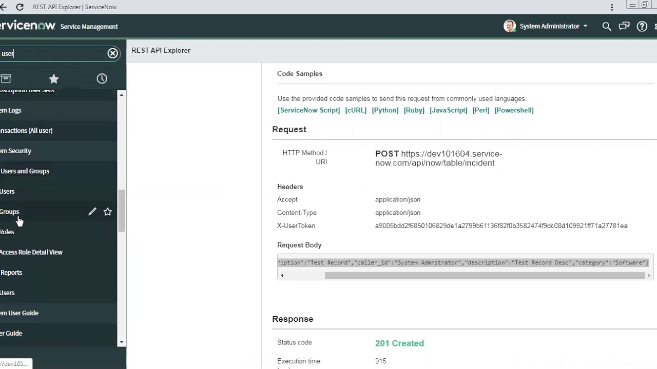 3. ServiceNow Inbound Integration - Direct REST Web Services