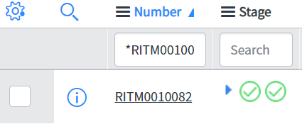 Issue with stage icons on requested item in list view