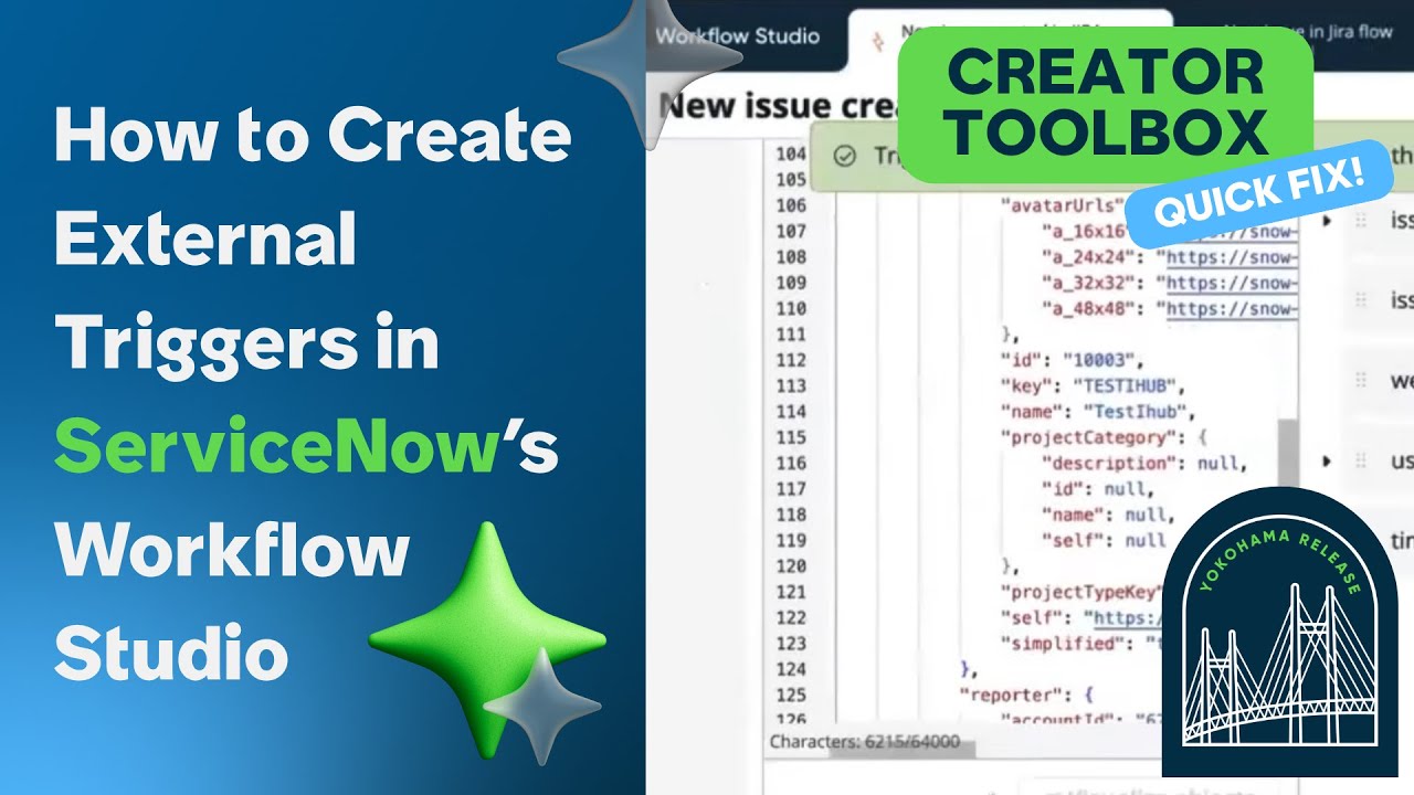 How to Create External Triggers in ServiceNow's Workflow Studio (Yokohama)