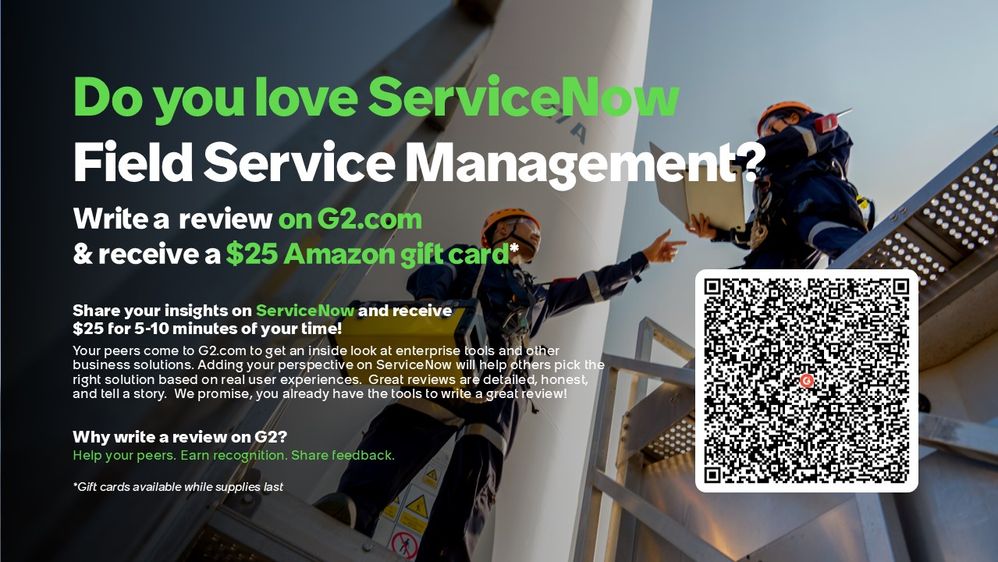 Share your ServiceNow story - receive a $25 gift card!