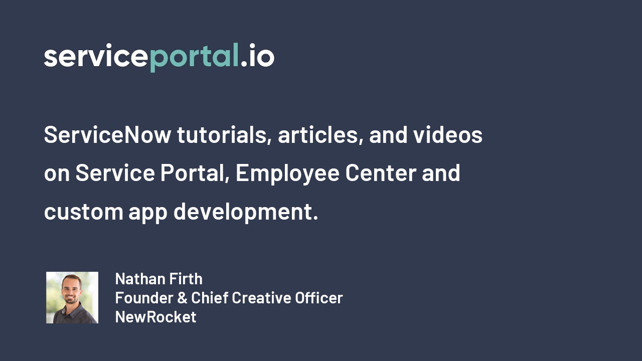 How to Use GraphQL in ServiceNow & Service Portal