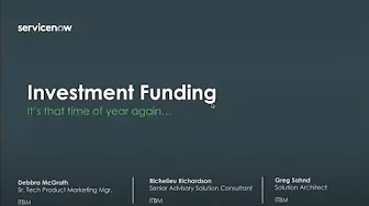10/29 Last Thursdays with ITBM: Investment Funding