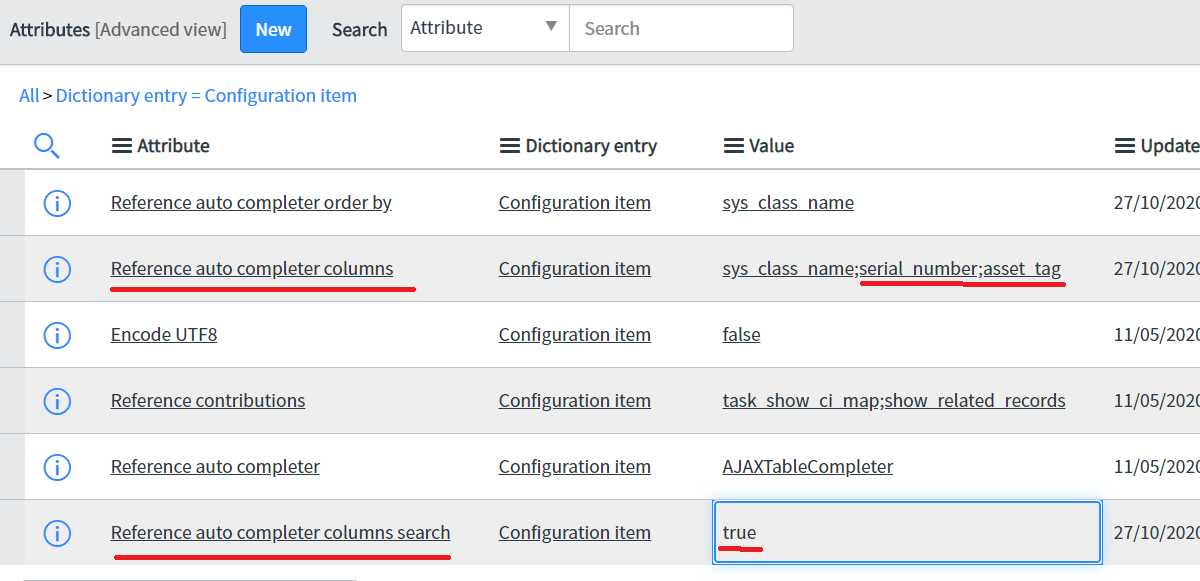 cmdb_ci field: change auto complete to include serial_number, asset_tag