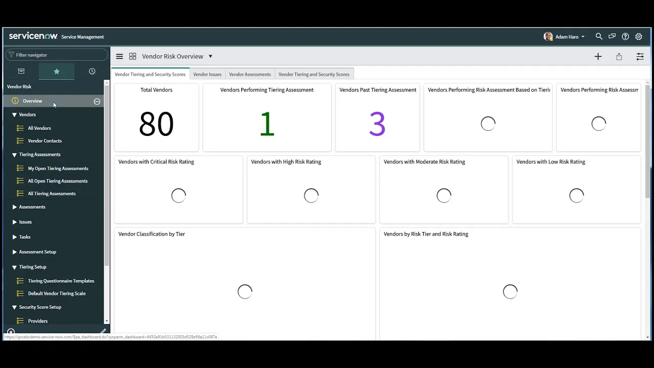 Vendor Risk Overview Demo
