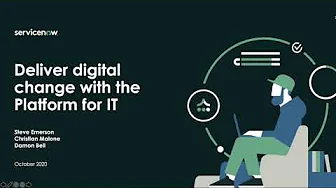 Demo - Deliver digital change with the Platform for IT