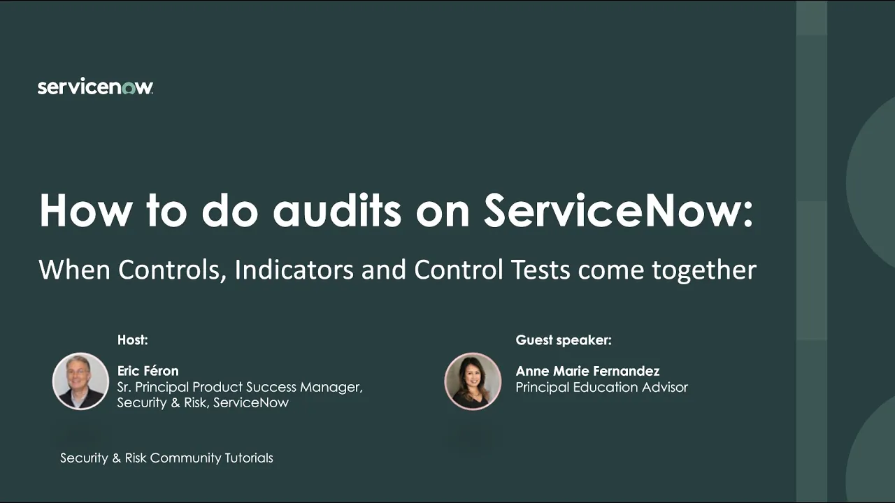 How to: Audits in ServiceNow. The example of SOX  (with a link to a free online class).