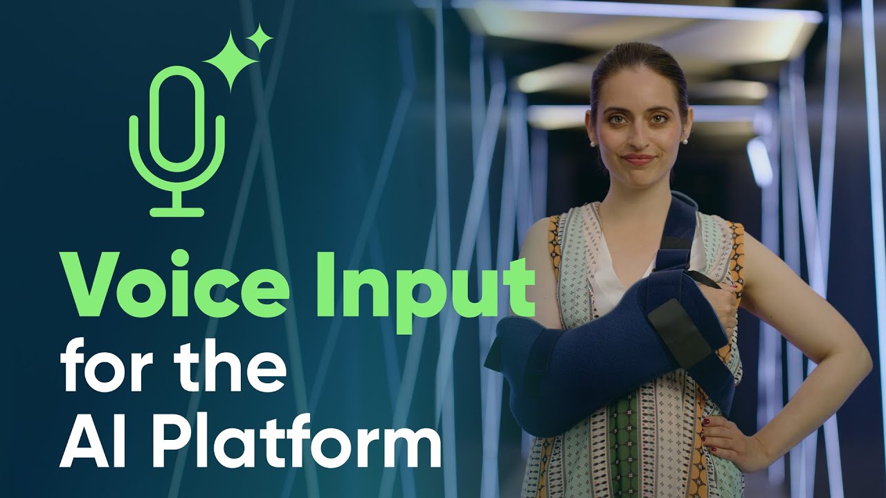Leading the Way in Accessible Innovation: Voice Input for the AI Platform