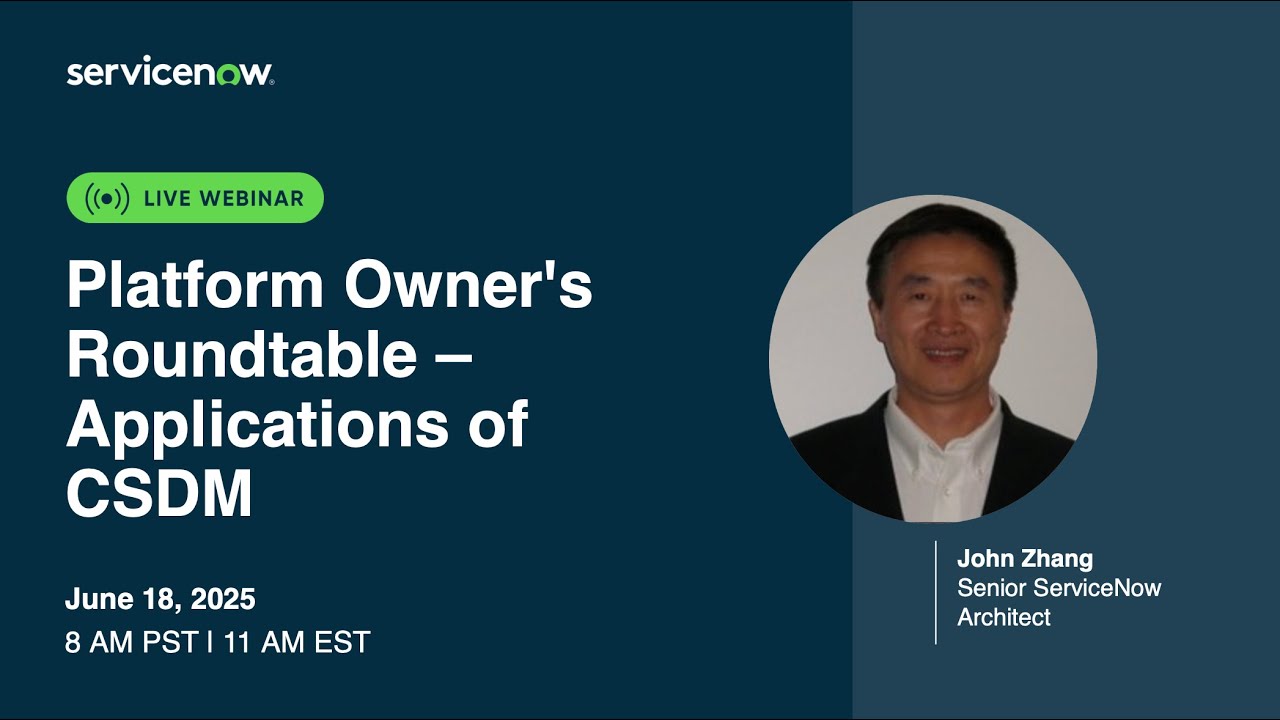 Applications of CSDM - Implementing CSDM 5.0 | Platform Owners Roundtable