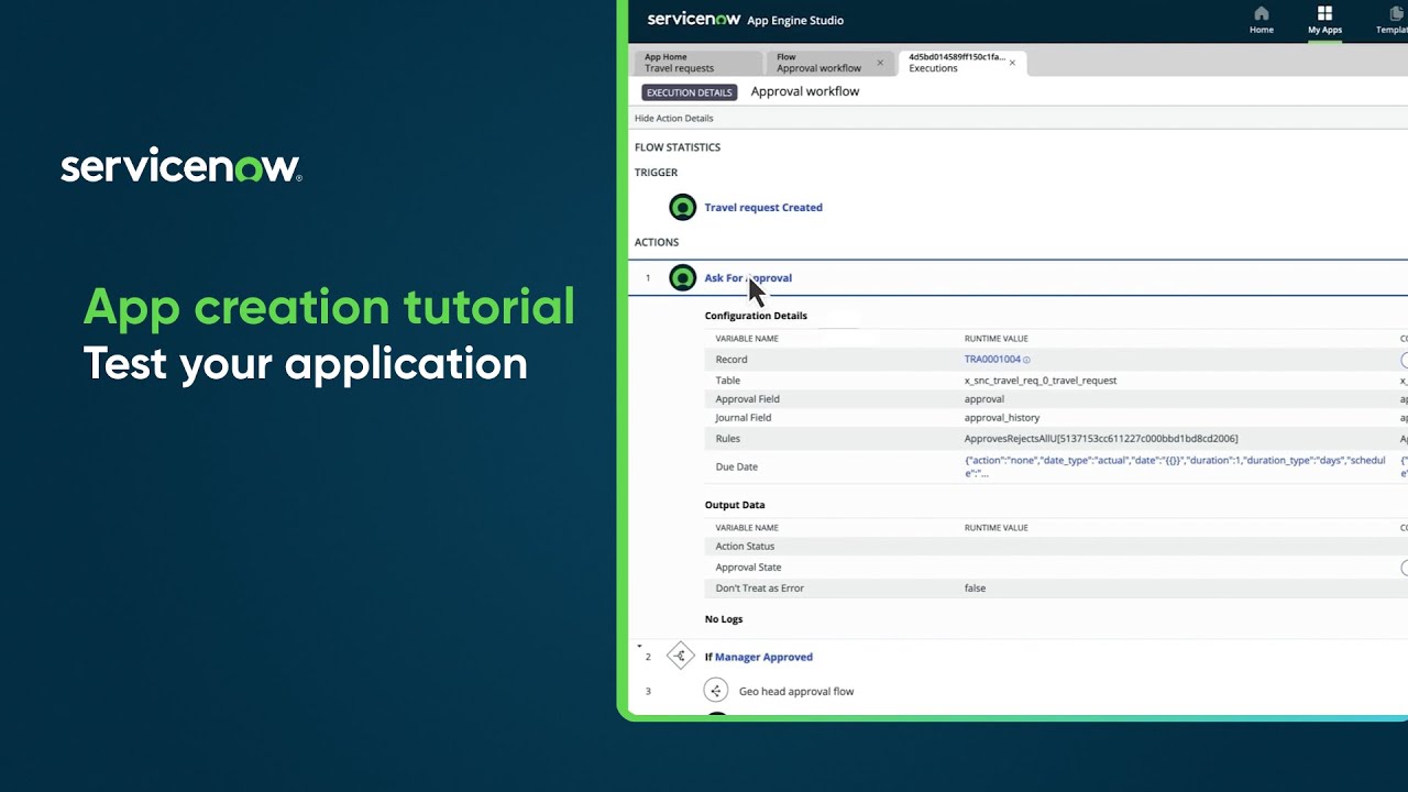 App creation tutorial | Create a flow