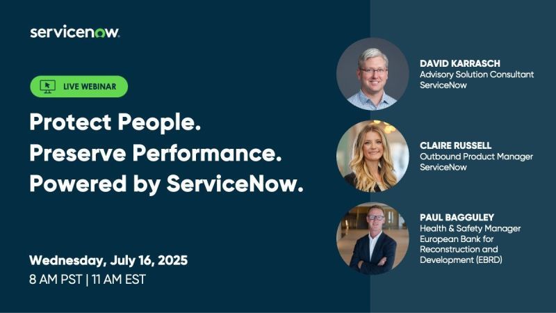 Health & Safety Webinar: Wednesday, July 16 - 8 AM PST/11 am EST