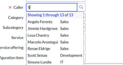 Customizing Display Value on Search Suggestions for Reference Fields in ServiceNow (Native UI)