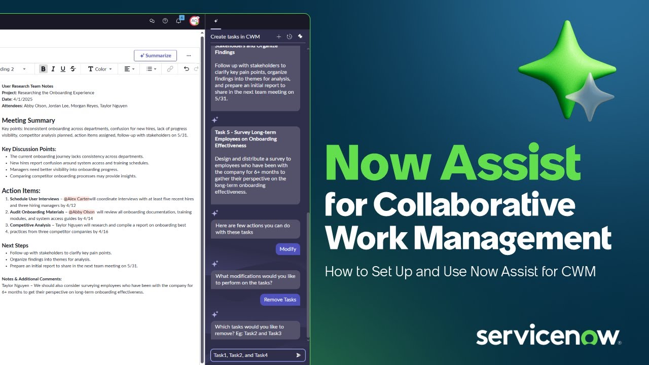 How to Set Up Now Assist for CWM