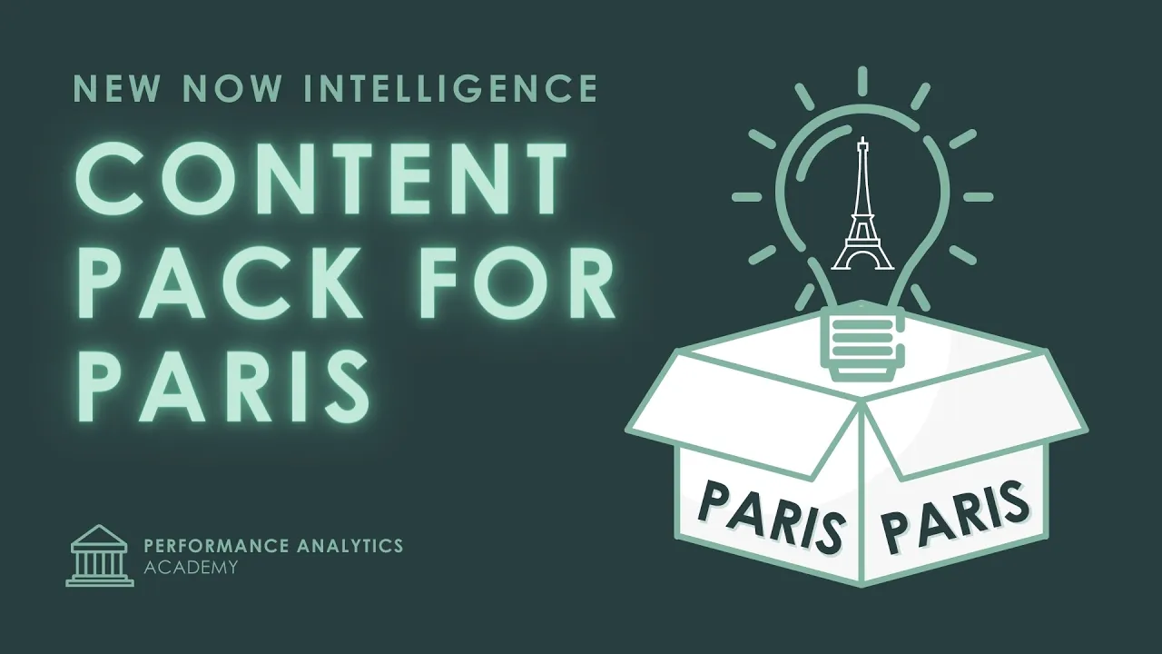 New OOTB Content in Paris - Sept 09, 2020 - Performance Analytics Academy