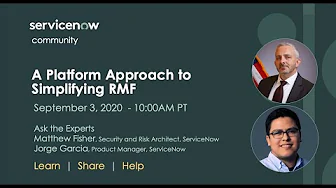9/3 Ask the Expert: A Platform Approach to Simplifying RMF