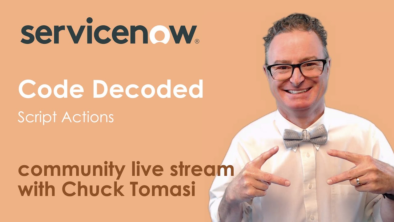 Community Live Stream - Code Decoded - Script actions