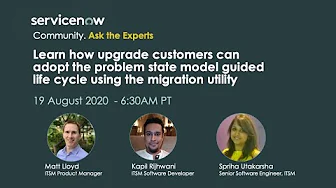 How upgrade customers adopt the problem state model guided life cycle using the migration utility