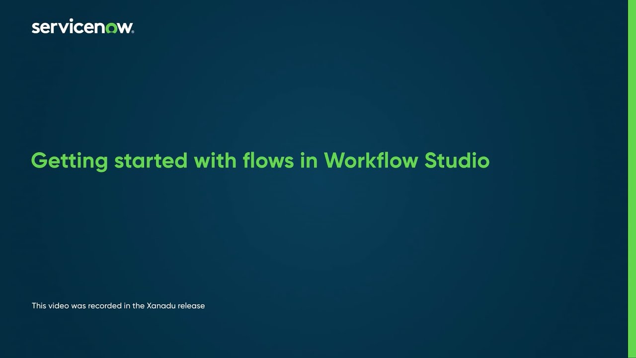Getting started with flows in Workflow Studio