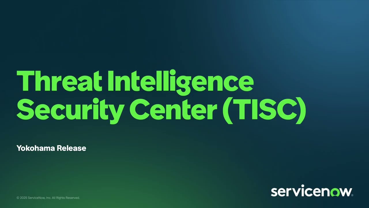Threat Intelligence Security Center (TISC) Yokohama Release