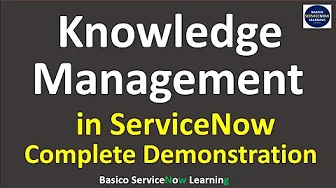 ServiceNow Knowledge Management Process | Knowledge Management ServiceNow Workflow