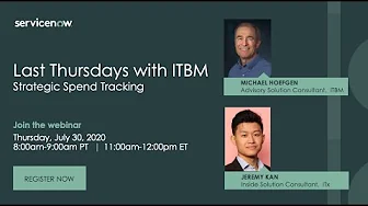 Tech Talk - 7/30 Last Thursdays ITBM Webinar: Strategic Spend Tracking