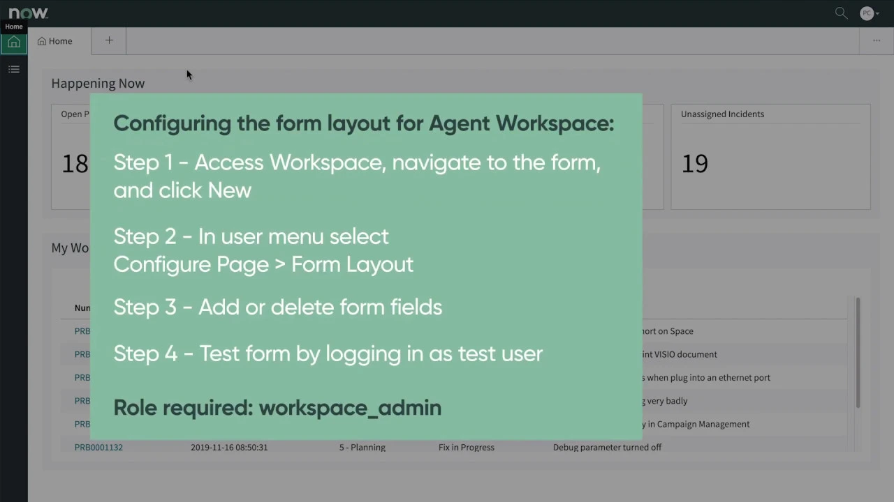 Quick Demo | Configuring the form layout for Agent Workspace