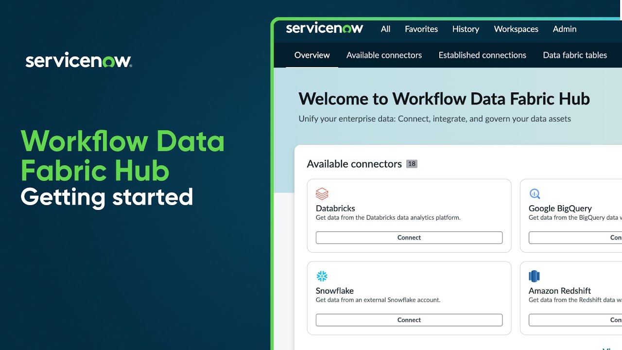 Workflow Data Fabric Hub | Getting started